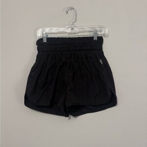 Free Movement by FP Black Athletic High rise Shorts with Elastic Waistband